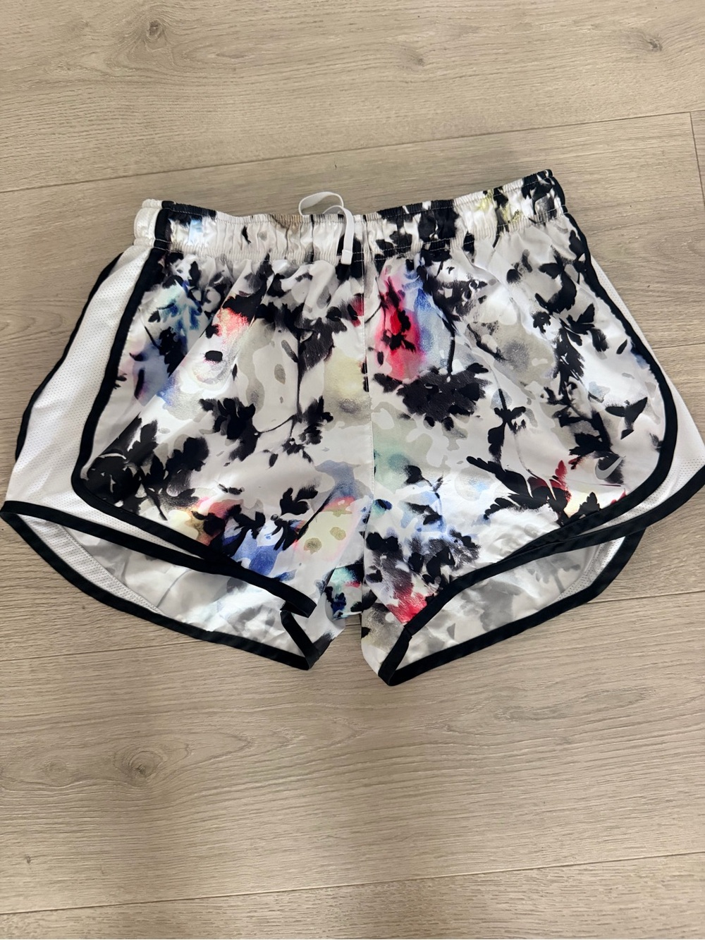 Nike Dri-Fit Tempo Watercolor Floral-Print Athletic Shorts
